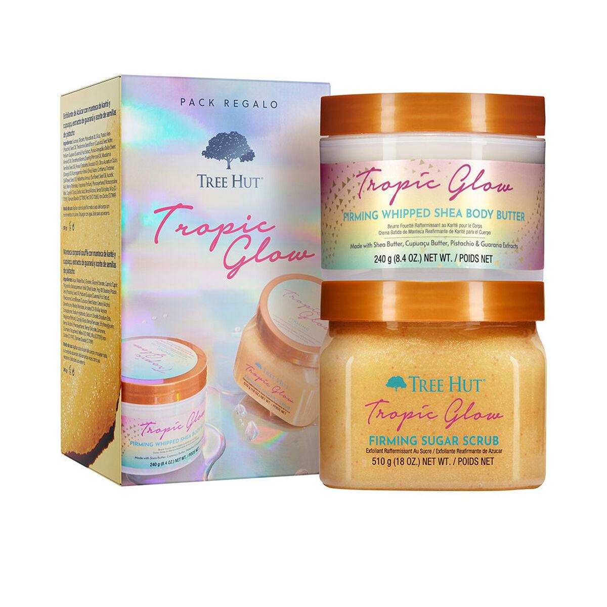 Tree Hut Tropic Glow gavesæt - sugar scrub & body butter (2 dele)