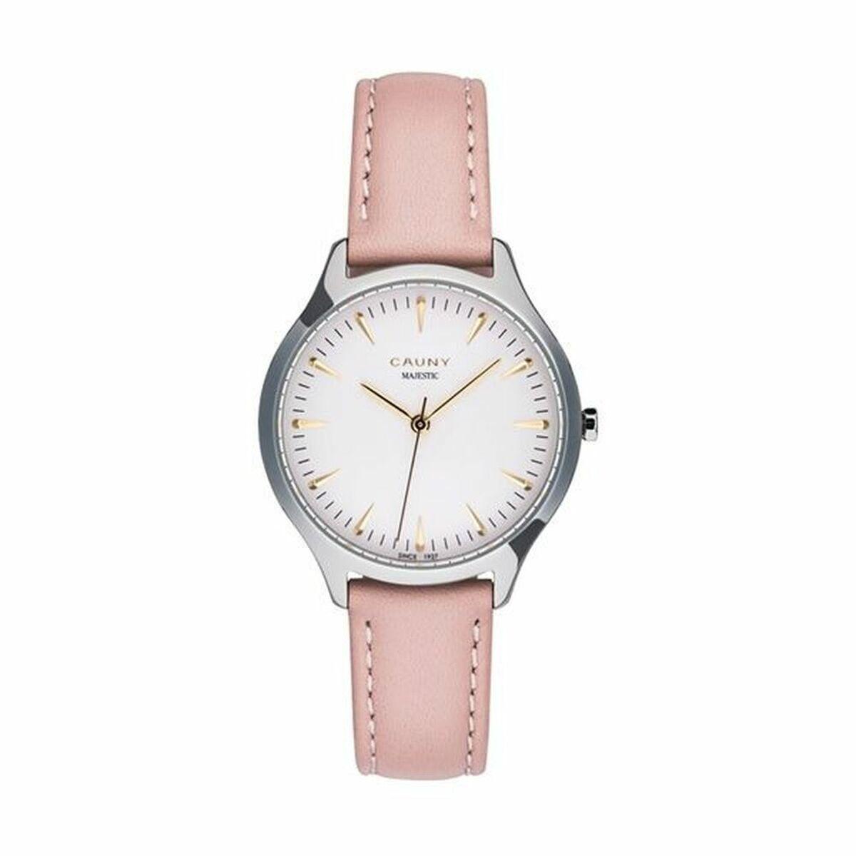 Cauny Majestic dameur CMJ005 - armbåndsur med lyserød rem