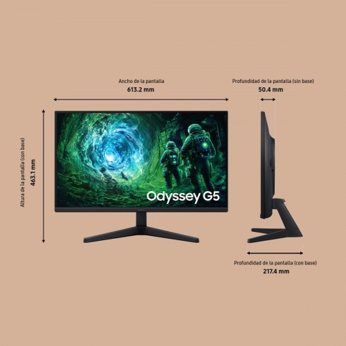 Samsung Odyssey G5 LS27FG530 27" gaming skærm - Quad HD, 200 Hz, IPS