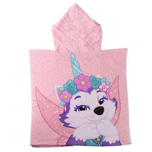 The Paw Patrol poncho-håndklæde med hætte - pink 55 × 77 cm