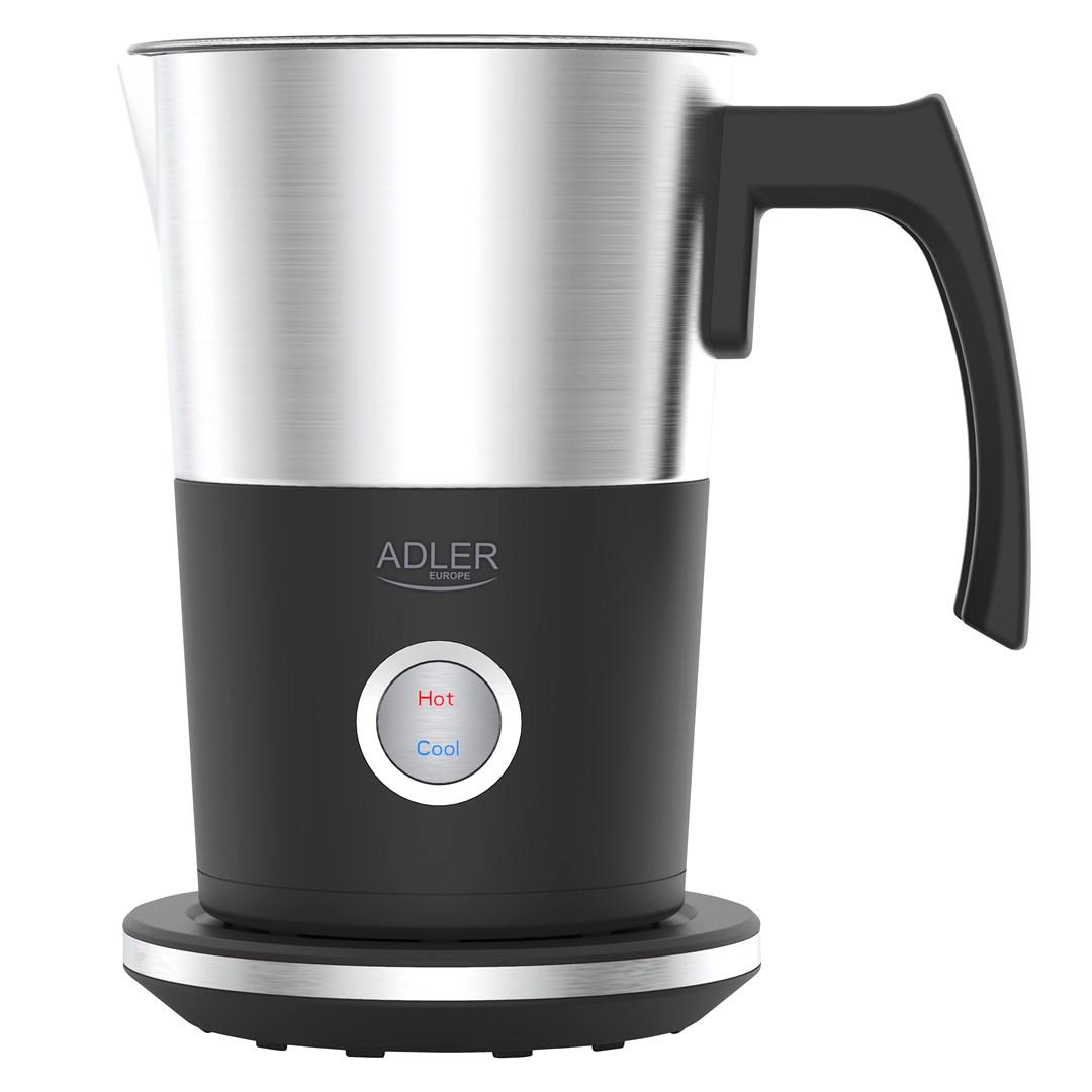 Adler AD 4497 mælkeskummer/varmer - automatisk, sort/sølv