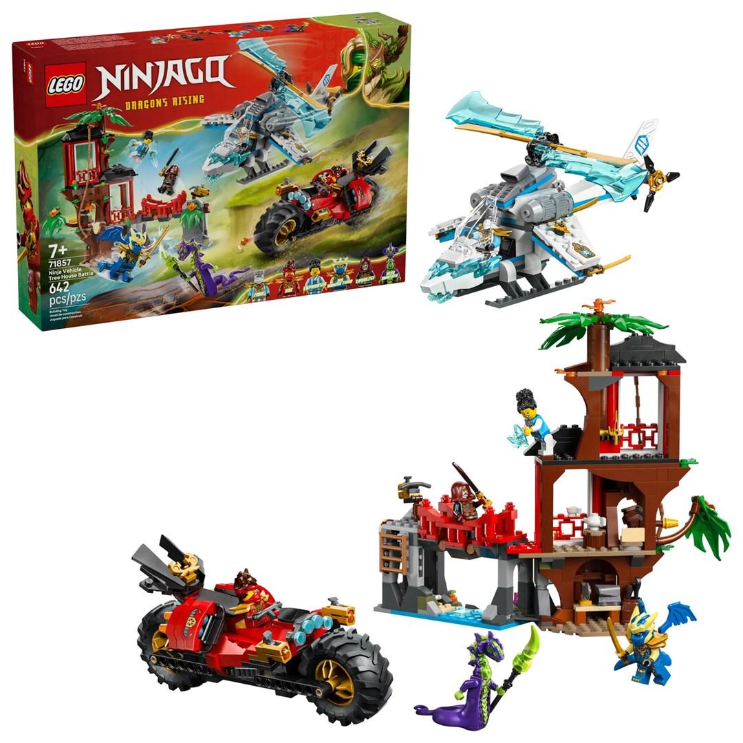 LEGO NINJAGO 71857 - Ninja-køretøj og træhus-kamp billede