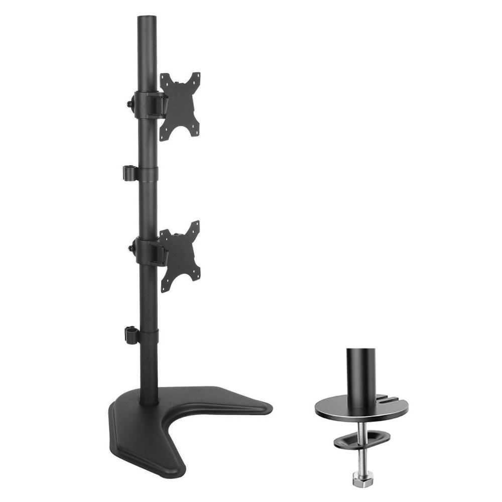 TECHly ICA-LCD 2520V dobbelt skærmholder til bord, 13-27" - sort