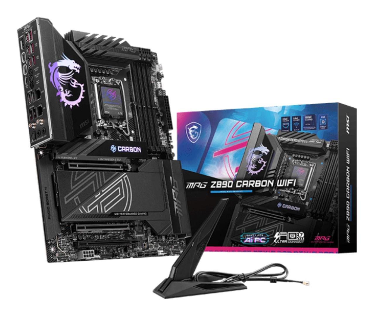 MSI MPG Z890 Carbon WiFi - ATX bundkort til Intel LGA 1851 billede