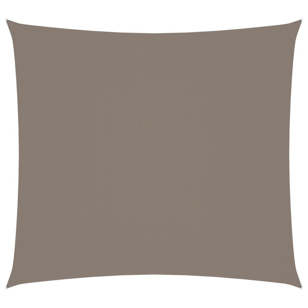 Solsejl rektangulær 2x2,5 m oxfordstof gråbrun
