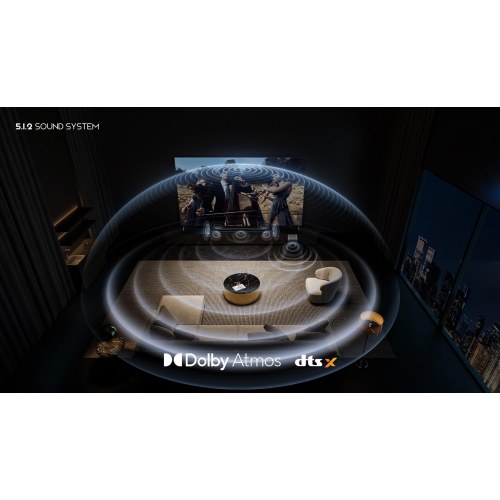 TCL Q75H 5.1.2 soundbar med Dolby Atmos, Ray·Danz og trådløs subwoofer