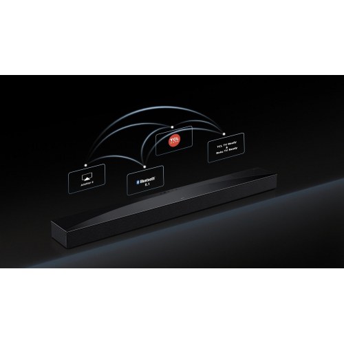 TCL Q75H 5.1.2 soundbar med Dolby Atmos, Ray·Danz og trådløs subwoofer