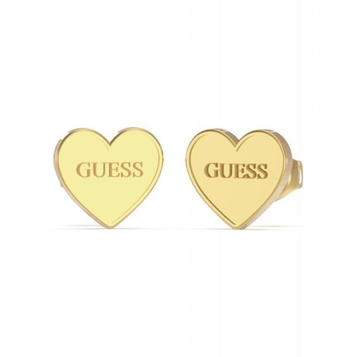 Guess JUBE02171JWYGT-U hjerte ørestikker til kvinder - guldfarvet