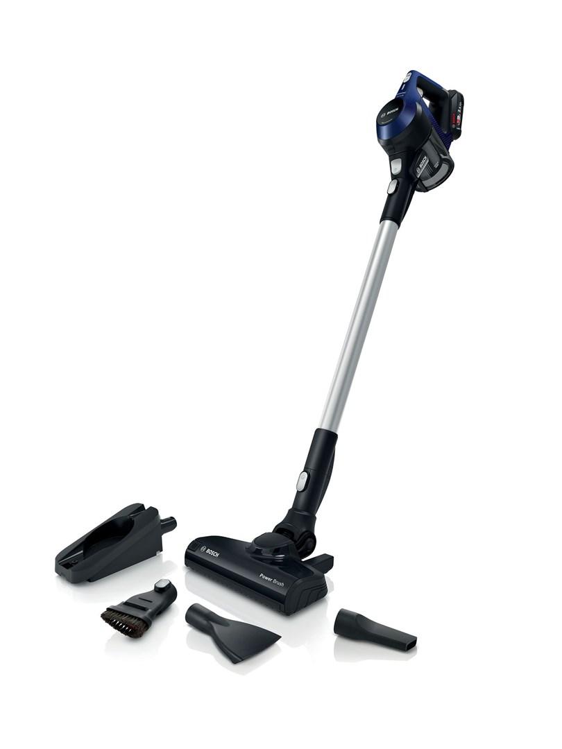 Bosch Serie 6 BBS611MAT ledningsfri 2‑i‑1 stavstøvsuger - blå, 0,3 l, 18 V