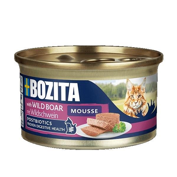 BOZITA Mousse med vildsvin - vådfoder til kat, 85 g