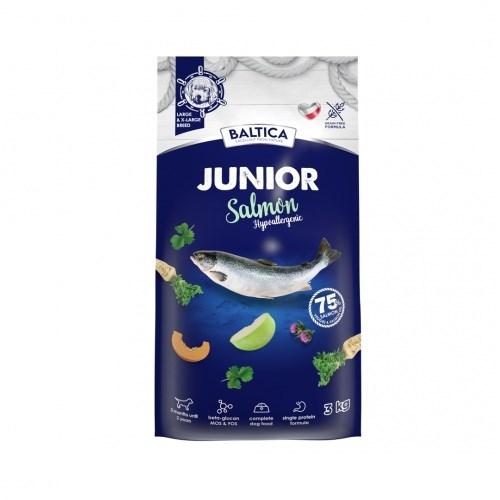 BALTICA Junior Laks – hypoallergen tørfoder til store og ekstra store hunde, 3 kg