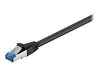 Goobay CAT 6a S/FTP patchkabel 10 m - sort (halogenfri) billede