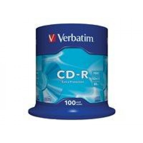 Verbatim CD-R 700 MB 52x – spindle med 100 stk.