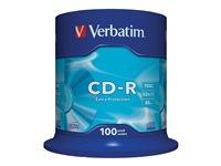 Verbatim CD-R 700 MB 52x – spindle med 100 stk.