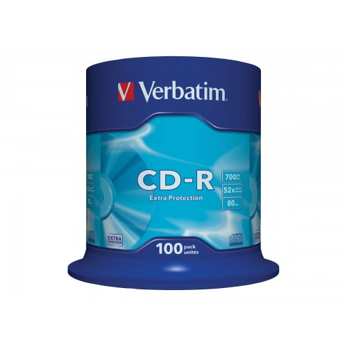 Verbatim CD-R 700 MB 52x – spindle med 100 stk.