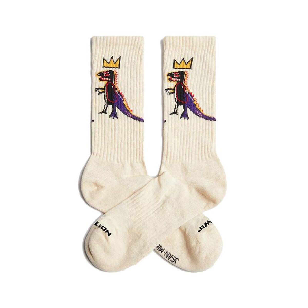 Jimmy Lion Athletic Basquiat Pez Dis sokker - brun, str. 36-40