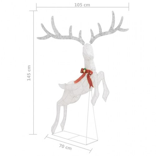 Flyvende rensdyr juledekoration 120 lysdioder kold hvid