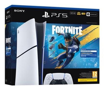 Sony PlayStation 5 Slim – Digital Edition konsol + Fortnite Blooming Chaos Bundle