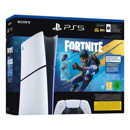 Sony PlayStation 5 Slim – Digital Edition konsol + Fortnite Blooming Chaos Bundle