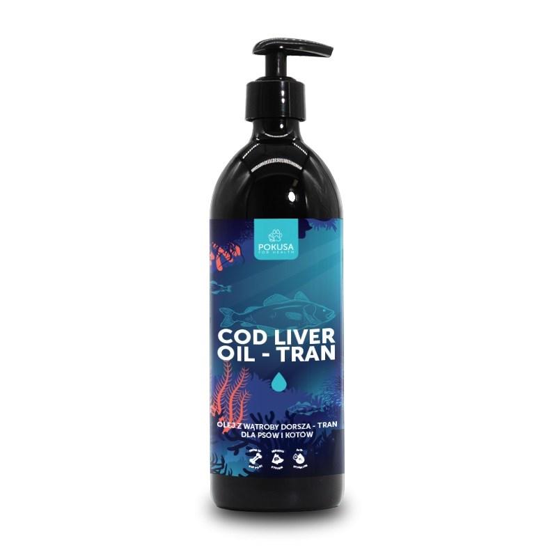 POKUSA Tran – torskeleverolie til hunde og katte, 500 ml