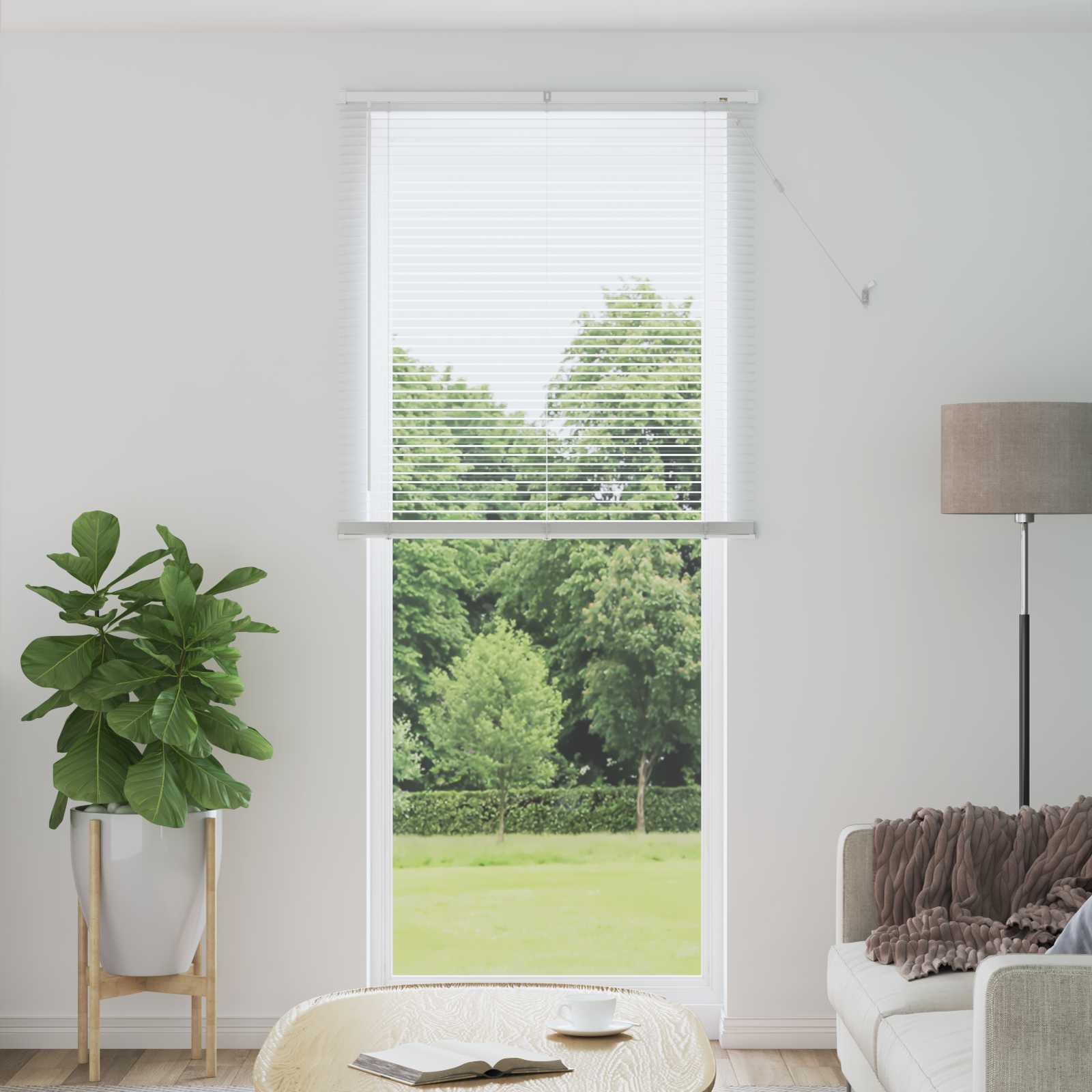 Persienner Indstillelig Hvid 213 x 70 cm PVC
