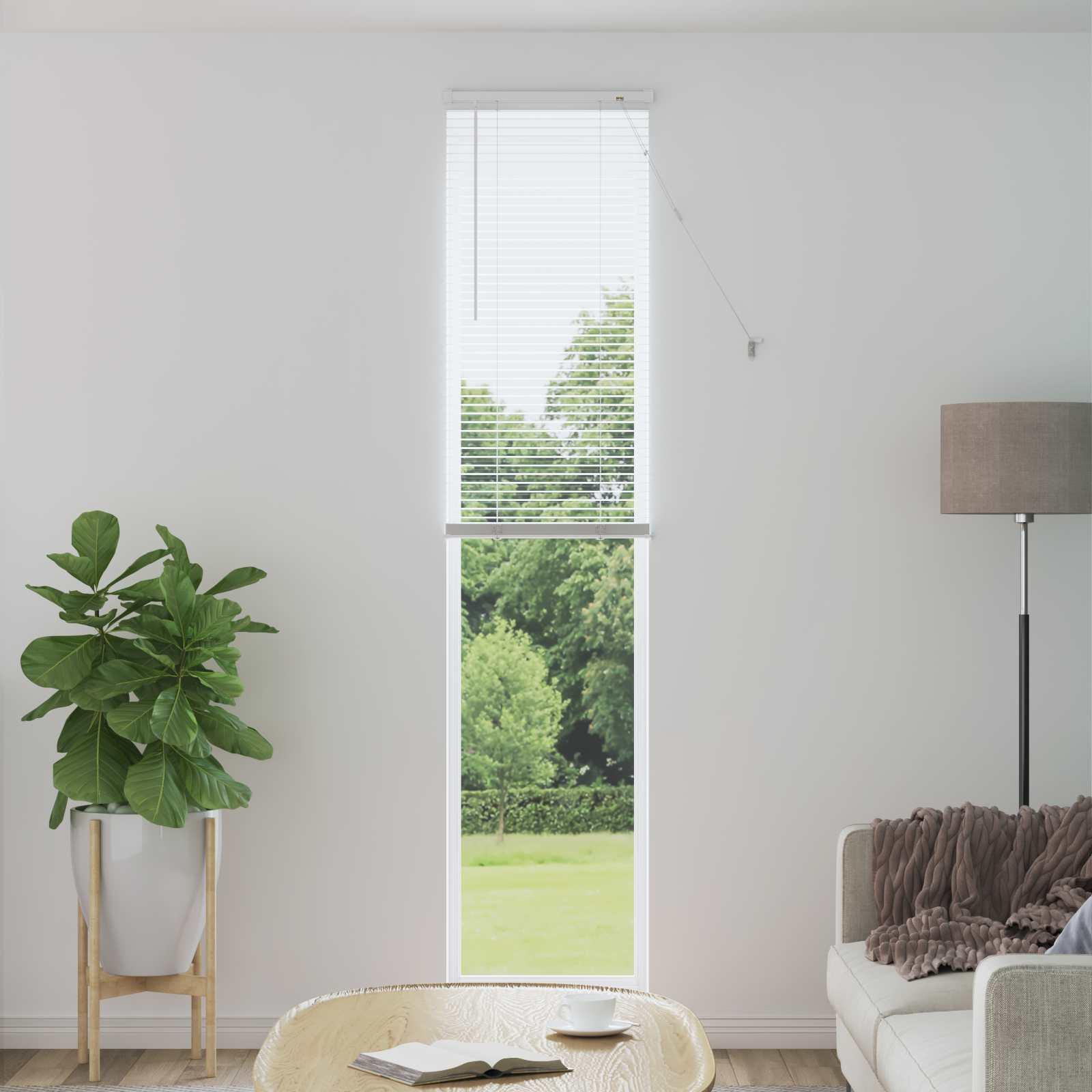 Persienner Indstillelig Hvid 213 x 40 cm PVC