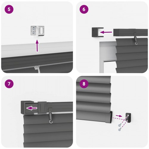 Persienner Indstillelig Sølvgrå 213 x 130 cm PVC