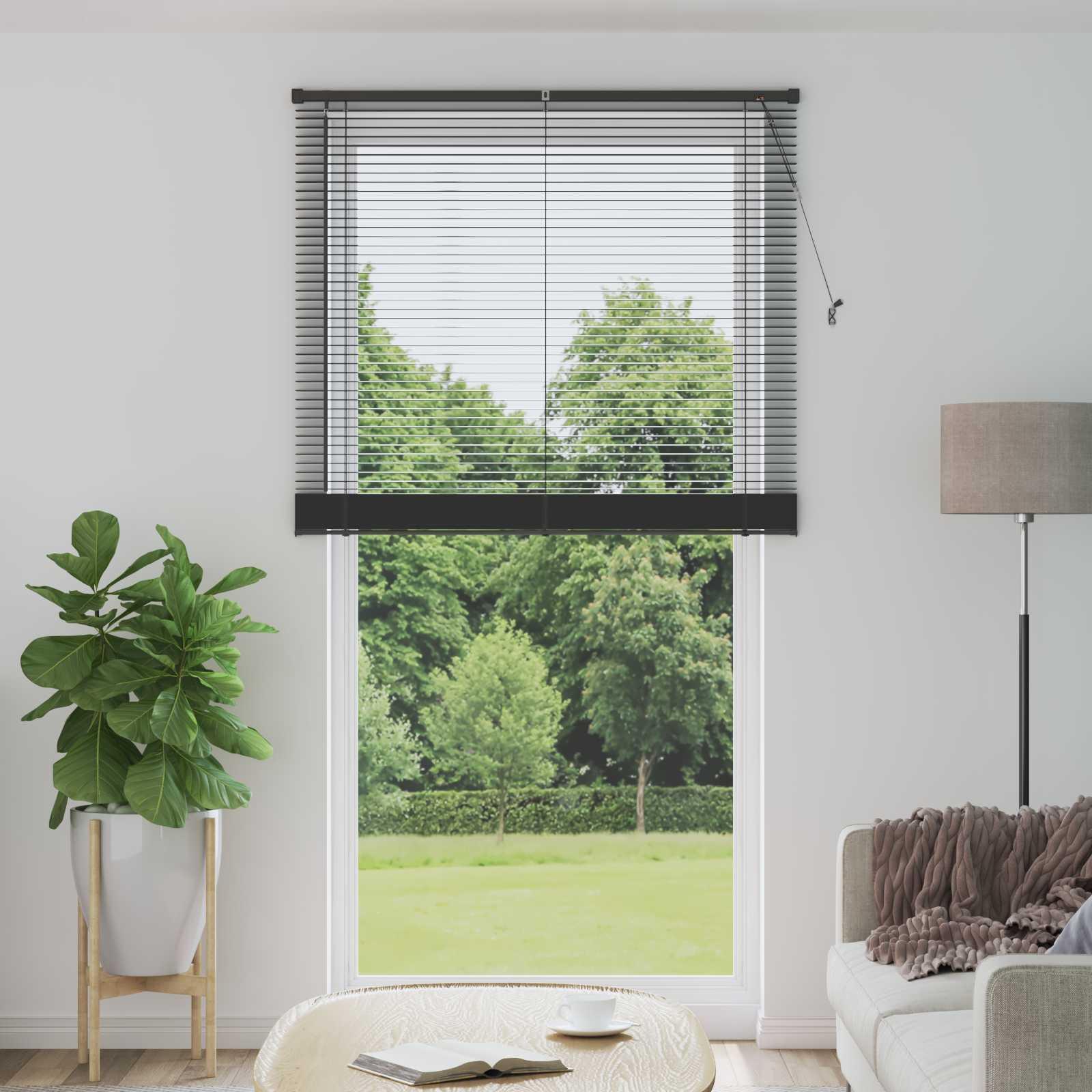 Persienner Indstillelig Sølvgrå 213 x 110 cm PVC