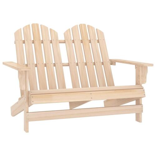 2-personers Adirondack-havestol massivt grantræ