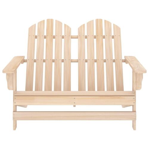 2-personers Adirondack-havestol massivt grantræ