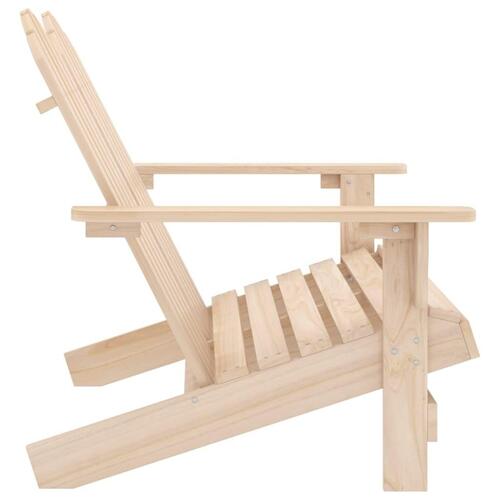 2-personers Adirondack-havestol massivt grantræ