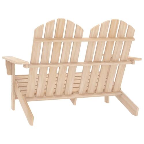 2-personers Adirondack-havestol massivt grantræ