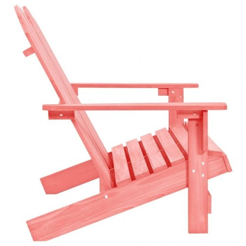 2-personers Adirondack-havestol massivt grantræ pink