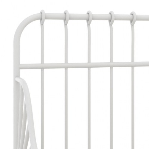 Udtrækkelig sengeramme i metal 80 x 130/200 cm - hvid