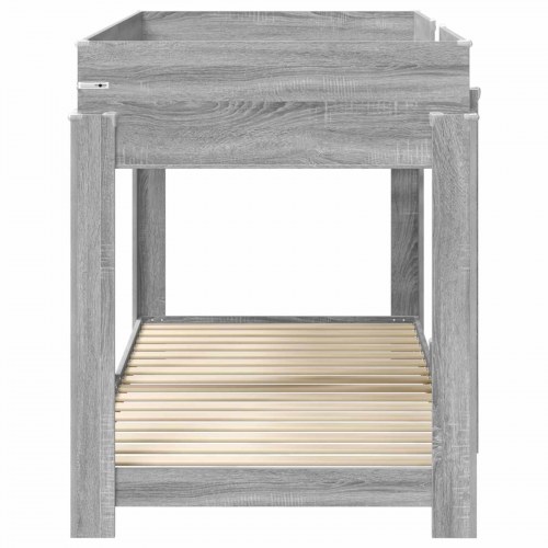 Køjeseng til Børn Grå Sonoma 90 x 200 cm Konstrueret træ