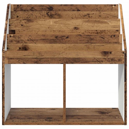 Børnebogreol i gammelt træ - 72,5 x 29,5 x 69 cm