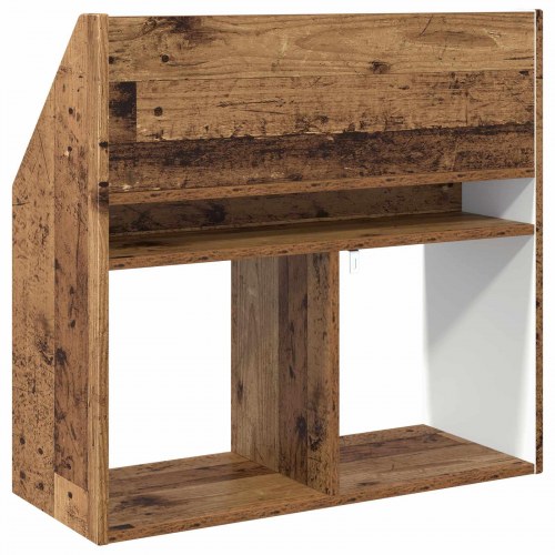 Børnebogreol i gammelt træ - 72,5 x 29,5 x 69 cm