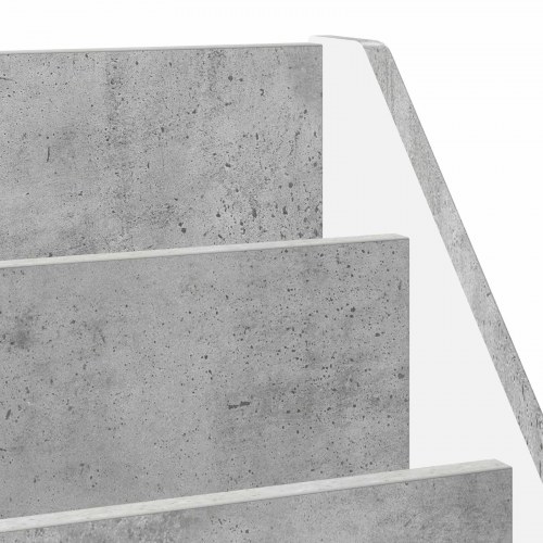 Børnebogreol i konstrueret træ - beton grå, 72,5 x 29,5 x 69 cm