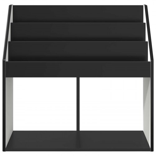 Børnebogreol sort 72,5 x 29,5 x 69 cm