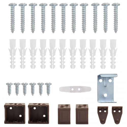 Persienner Indstillelig Mørk Brun med Mønster 213 x 120 cm PVC