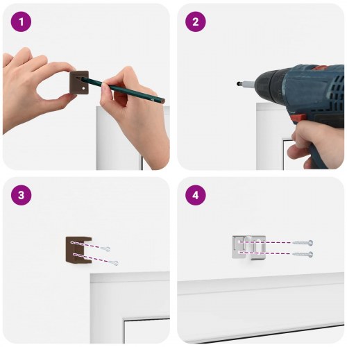 Persienner Indstillelig Mørk Brun med Mønster 213 x 120 cm PVC