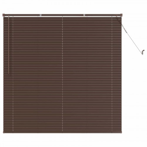 Persienner Indstillelig Mørk Brun med Mønster 150 x 130 cm PVC