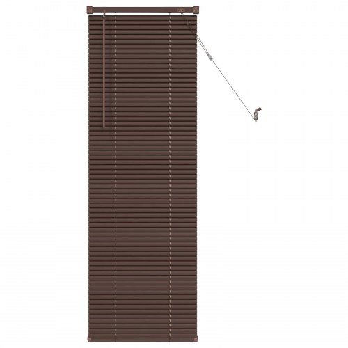 Persienner Indstillelig Mørk Brun med Mønster 150 x 60 cm PVC