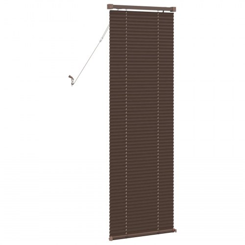 Persienner Indstillelig Mørk Brun med Mønster 150 x 60 cm PVC