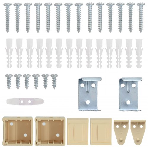 Persienner Indstillelig Lys Brun med Mønster 213 x 130 cm PVC