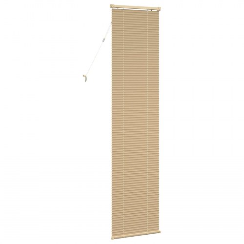 Persienner Indstillelig Lys Brun med Mønster 213 x 50 cm PVC