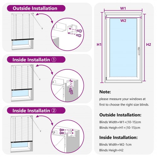 Persienner Indstillelig Sort 213 x 160 cm PVC