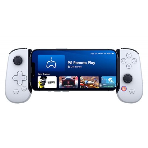Backbone One – PlayStation Edition til iPhone (Lightning) – hvid gamepad til iOS, PC og PlayStation Remote Play