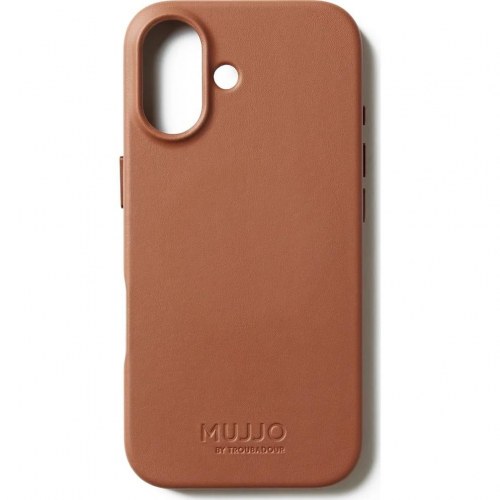 Mujjo Full Leather MagSafe-cover til iPhone 17 – brun