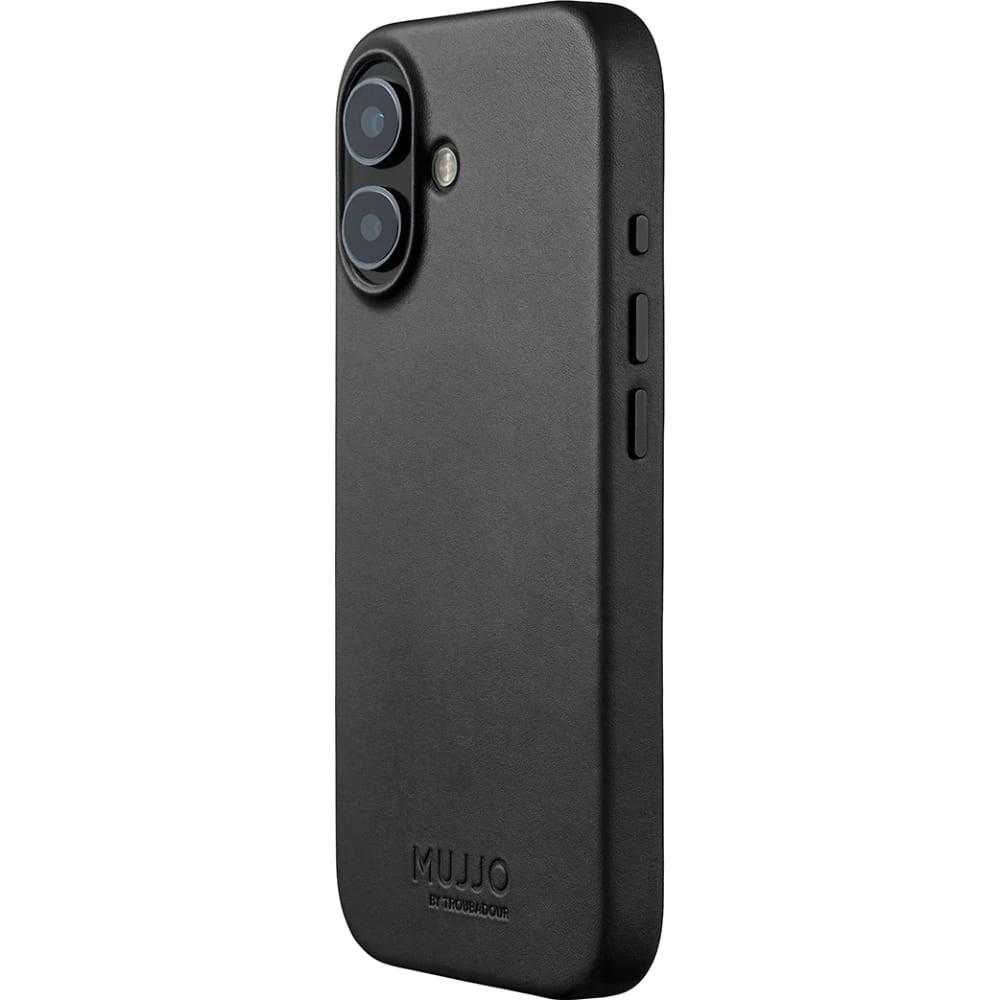 MUJJO Full Leather Case med MagSafe til iPhone 17 - Sort